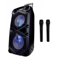 Goldteller GT-6068: Потужна блютуз колонка-валіза з двома мікрофонами для незабутніх вечірок!